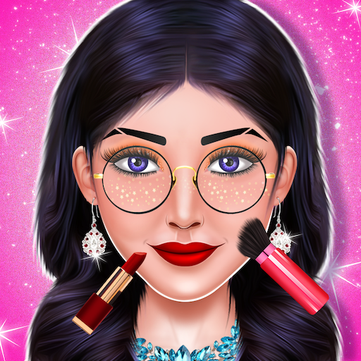 Fashion idol makeup dressup logo