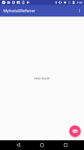 Android application MyInstallReferrer screenshort