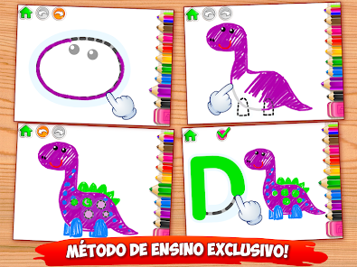 ABC Desenhamos! Aprender a Desenhar Letra Desenhos Livro de Colorir  Alfabeto Jogos Educativos Para Meninas e Meninos GRATIS Bebes Infantil Jogo  Educativo para Infantis Bebe Crianças dos 2 3 4 5 6