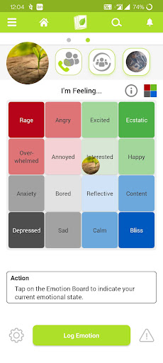 Android application Emotional Pulse - Mood Tracker screenshort