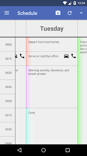 LightSys Events Screen 2