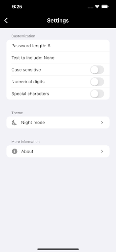 NewPassword! Screen 3