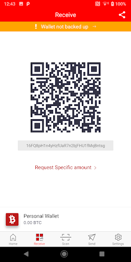 BITLOX Crypto Wallet Screen 2