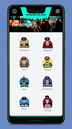 Android application Preparazione Forze Armate screenshort