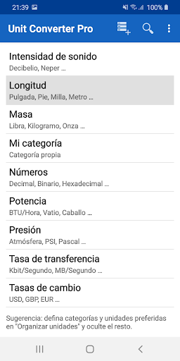 Vista previa de la aplicación