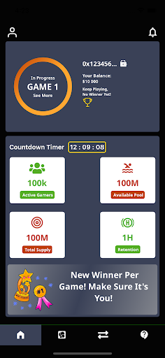 CryptoGame Template (RN) Screen 3