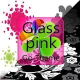 Glass Pink go launcher theme icon