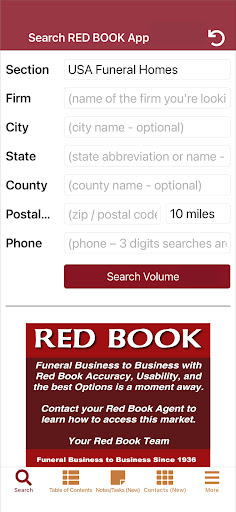 Android application Red Book Funeral B2B Market screenshort