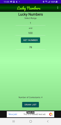 Lucky Numbers Screen 3