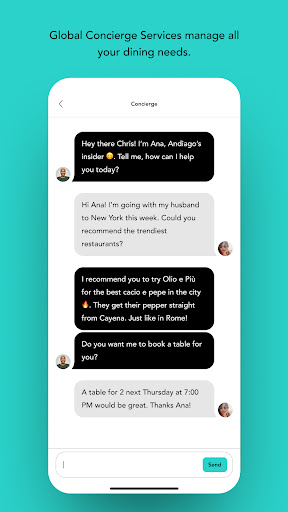 Andiago Concierge Screen 3