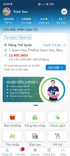 Android application Cleaner of JupViec.vn screenshort