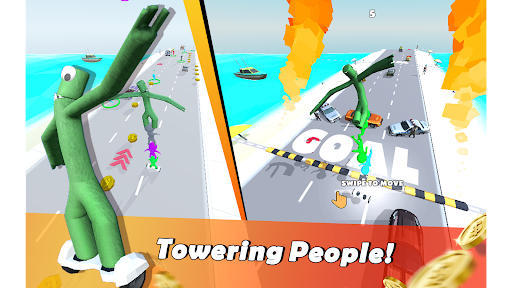 Rainbow monsters: Scooter Taxi apkpoly screenshots 6