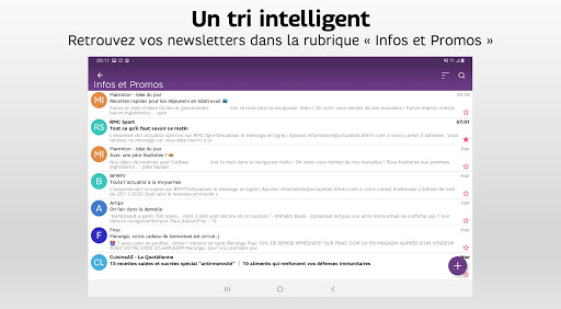 Screenshot of SFR Mail