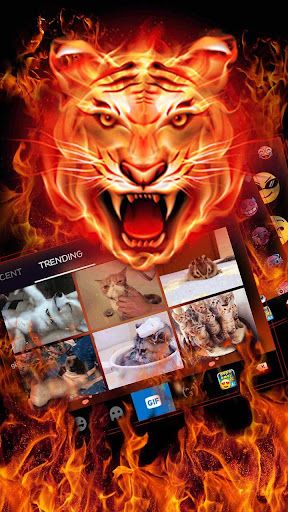 Cruel Tiger 3D Keyboard Theme Screen 2