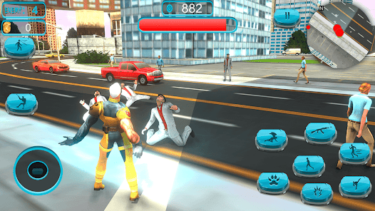 Screenshot 2 Flying Panther Superhero Games android