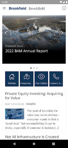 Android application Brookfield Anywhere screenshort
