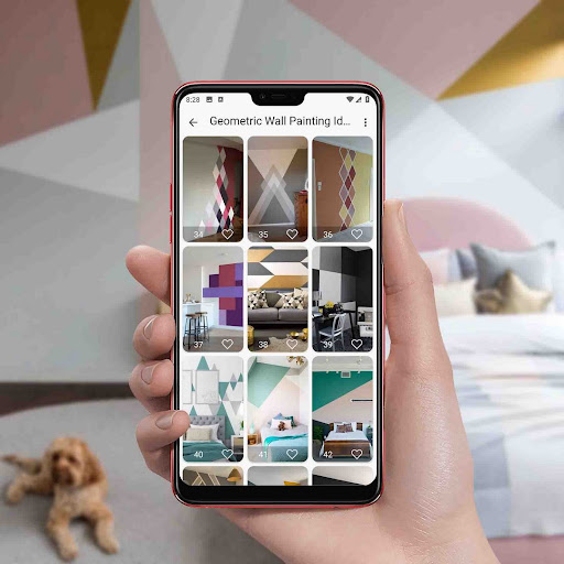 Geometric Wall Painting Ideas screenshot 10