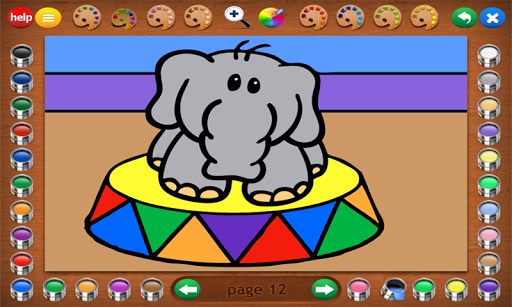 Coloring Book 10: Baby Animals Screen 2