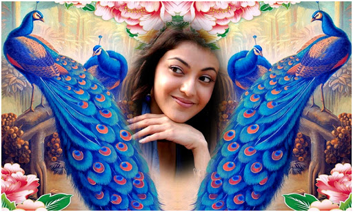 Android application Beautiful Peacock Photoframes screenshort