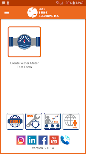 Android application HSS-APP Water Meter Test Kit screenshort