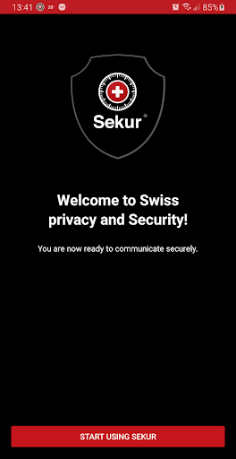 SekurMessenger Screen 2