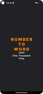 No To Word (Number To Words)