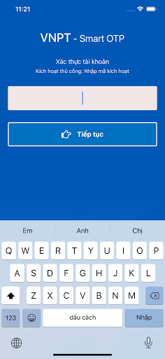 VNPT SmartOTP Screen 2
