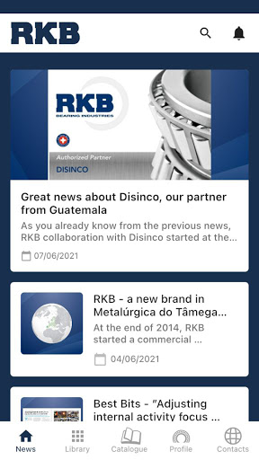 RKB Bearings Screen 2
