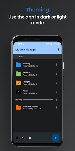 My Link Manager Screen 2