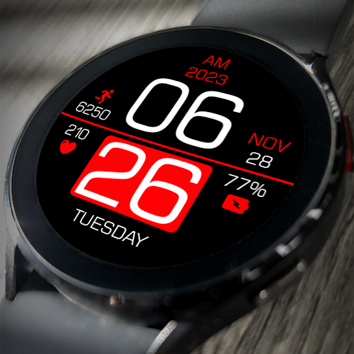 Android application Key108 Digital Watch Face screenshort