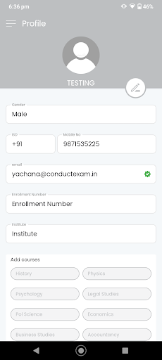 AICE CUET MOCK TEST APP Screen 3