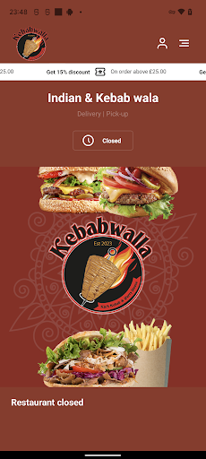 Android application Indian & Kebab wala screenshort