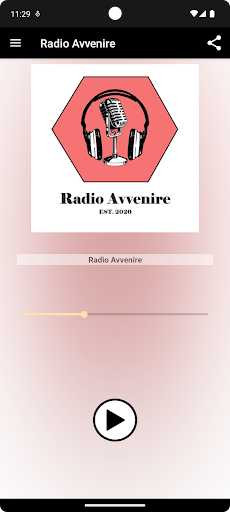 Android application Radio Avvenire screenshort