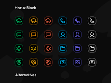 Horux Black - Icon Packのおすすめ画像4