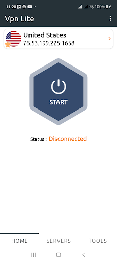 Android application Vpn Lite screenshort