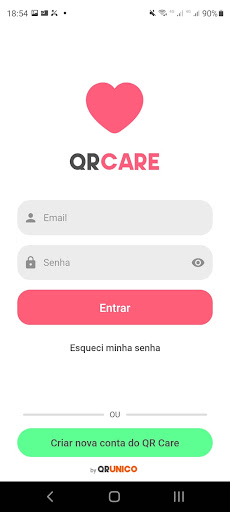 QRCARE - Escaneie-me Screen 2