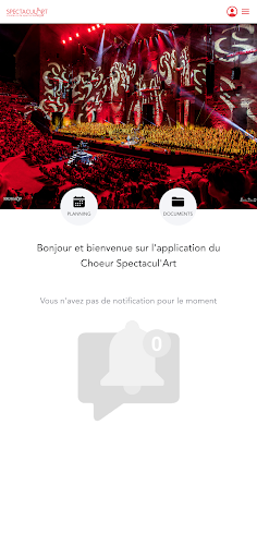 Android application Spectacul'Art screenshort