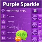 GO SMS Purple Sparkle icon