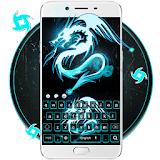 Neon Dragon Art 3D Keyboard Thema icon