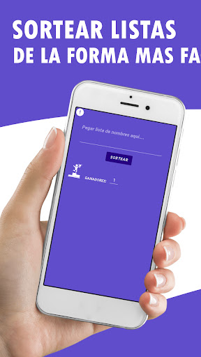 Android application SorteosApp : Sortear nombres screenshort