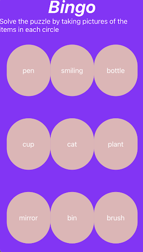 Android application Bingo screenshort