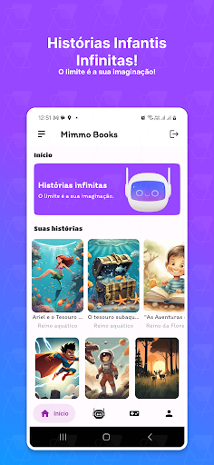 Android application Mimmo Books screenshort