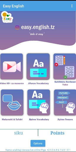 Android application Easy English Tz screenshort