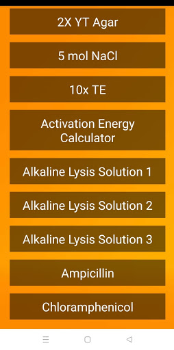 Biocalculator Screen 2
