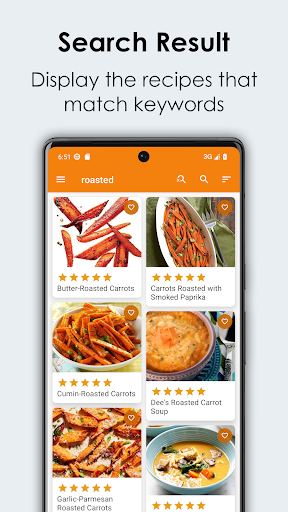 Carrot Recipes Cookbook Screenshot
