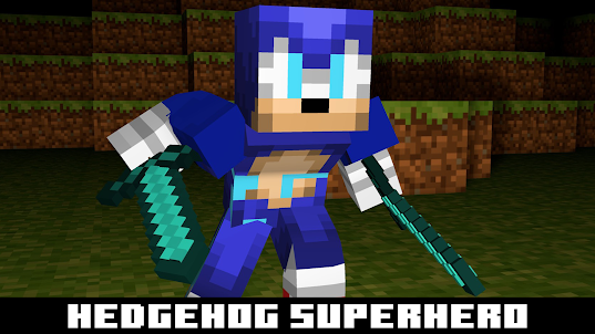 Skin MCPE - Hedgehog Superhero