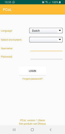 Android application PCoL screenshort