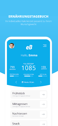 Android application eBalance screenshort