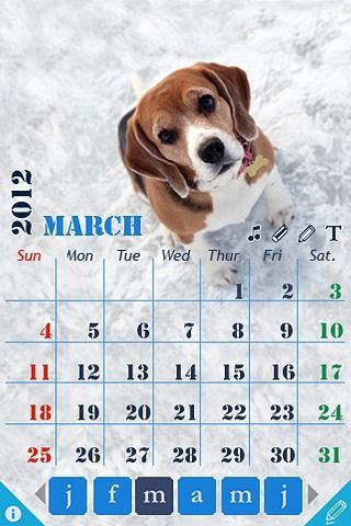 Calendar 2012 Screen 2