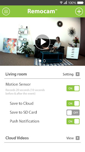 Android application Remocam screenshort
